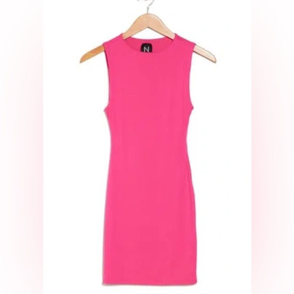 NEW Naked Wardrobe Sleeveless Minidress Pink Size L